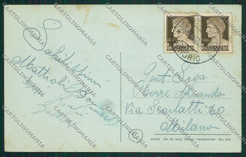 Sondrio Madesimo Bertacchi cartolina QQ7516 – retro