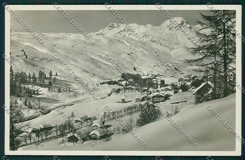 Sondrio Madesimo Nevicata Foto cartolina QQ7519 – fronte