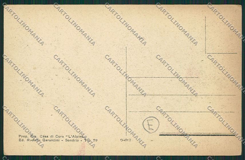 Sondrio Prasomaso cartolina QQ7583 – retro