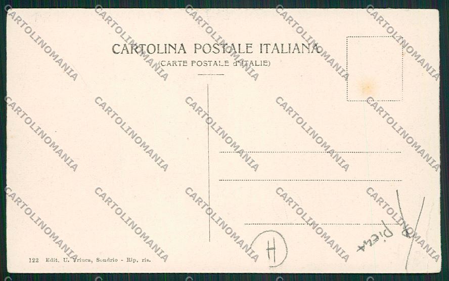 Sondrio Sondalo Sortenna PIEGA cartolina QQ7609 – retro