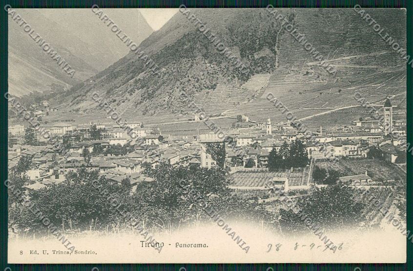 Sondrio Tirano cartolina QQ7614 – fronte