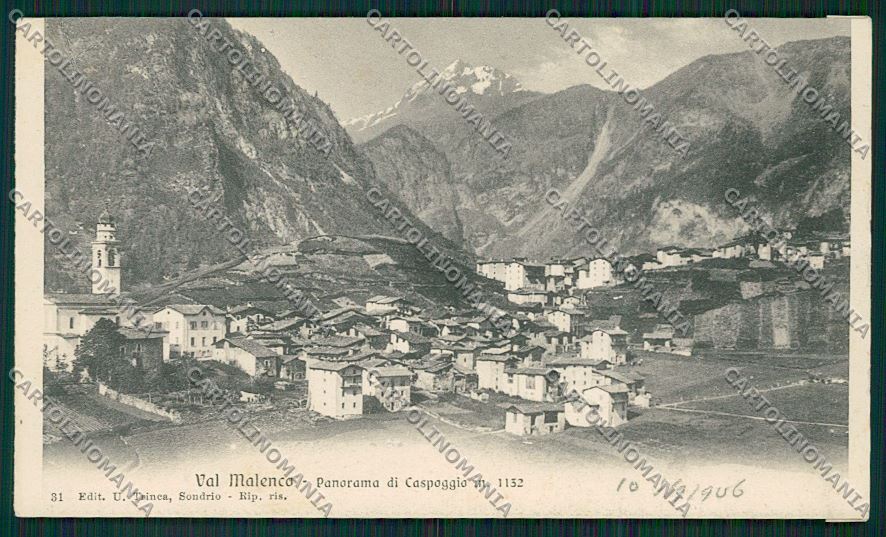 Sondrio Caspoggio cartolina QQ7676 – fronte