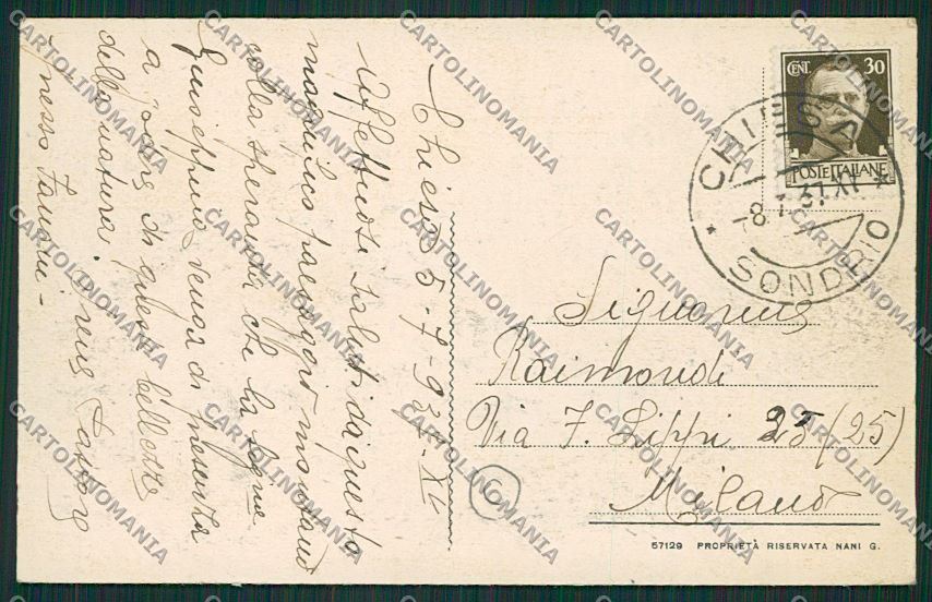 Sondrio Chiesa cartolina QQ7690 – retro