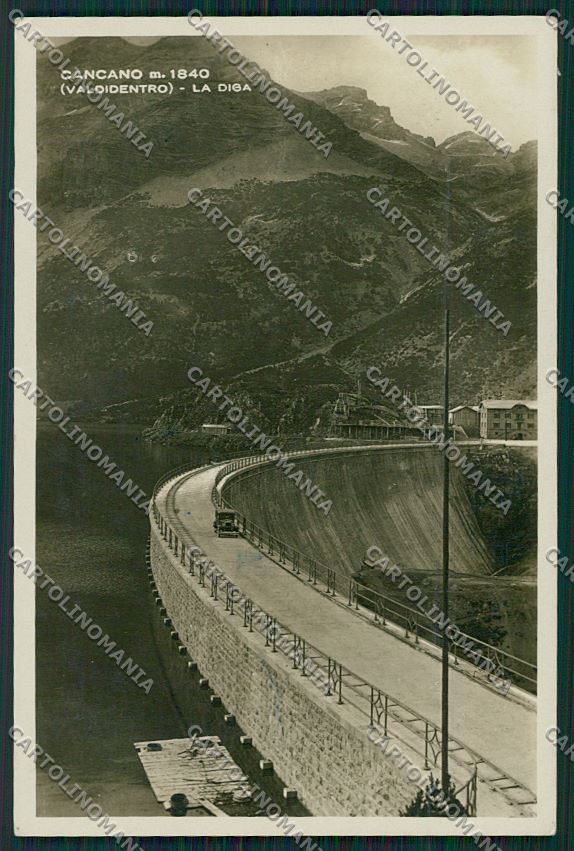 Sondrio Cancano Diga Foto cartolina QQ7758 – fronte