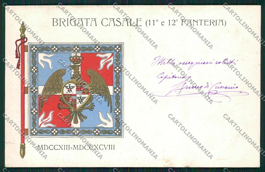 Militari Reggimentale Brigata Casale cartolina QQ7788 – fronte