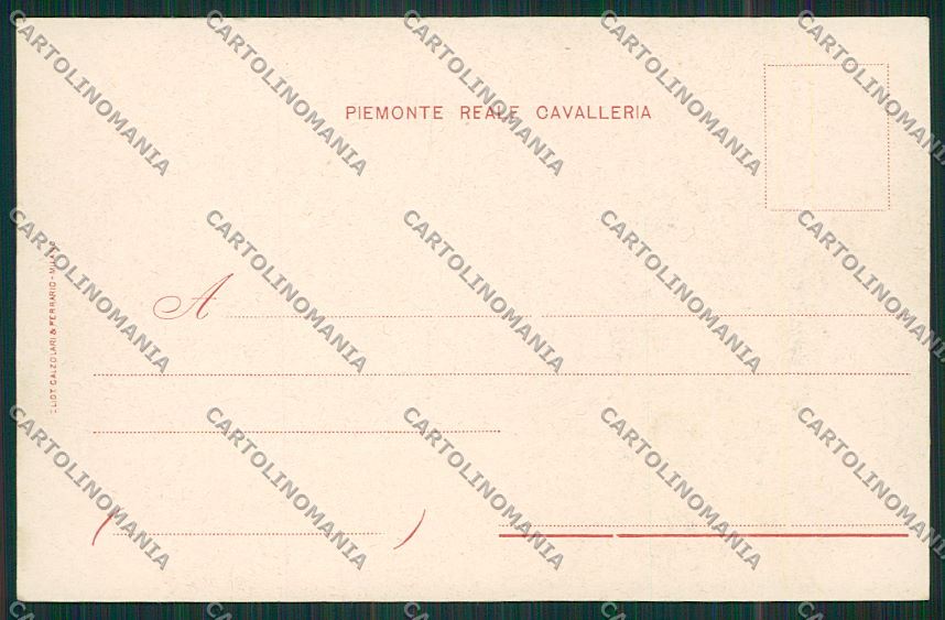 Militari Reggimentale Savoia cartolina QQ7797 – retro