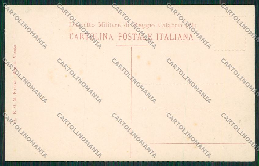Militari Reggimentale Reggio Calabria Palmi cartolina QQ7805 – retro