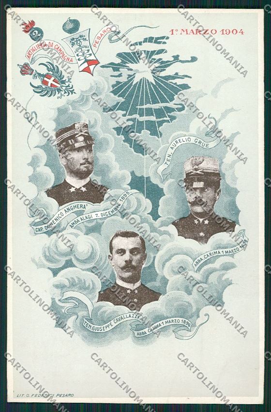 Militari Reggimentale Pesaro cartolina QQ7823 – fronte