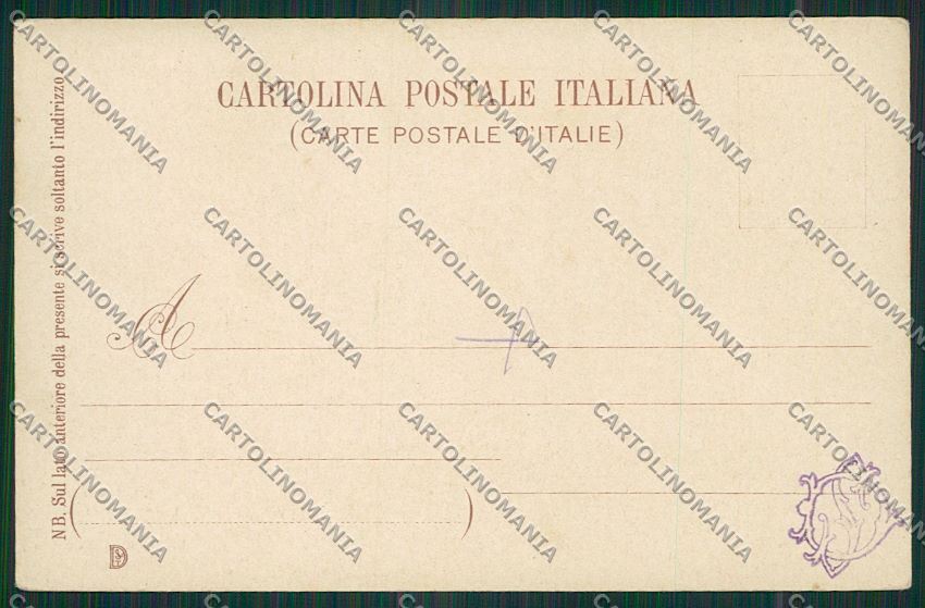 Militari Reggimentale Lancieri Aosta cartolina QQ7834 – retro
