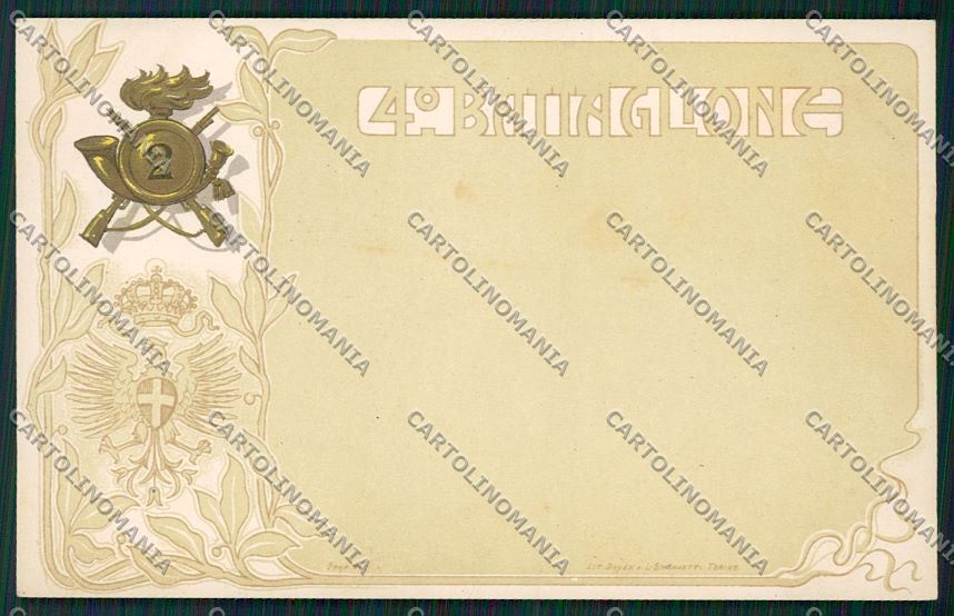 Militari Reggimentale Bersaglieri cartolina QQ7837 – fronte