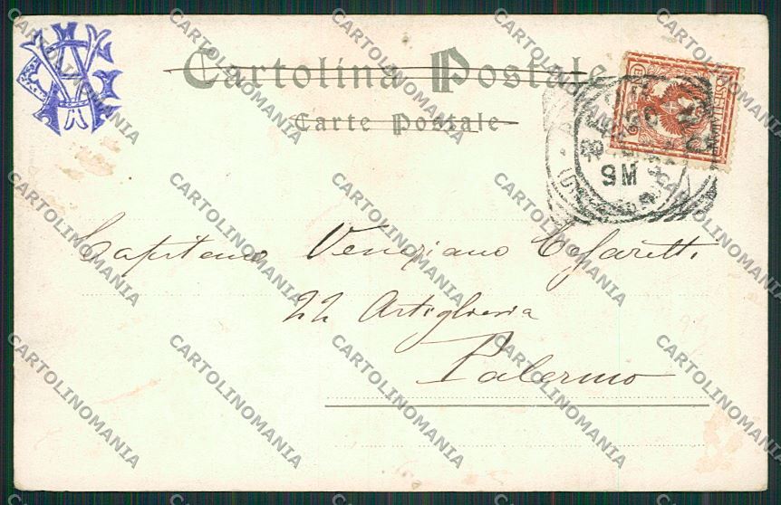 Militari Reggimentale Artiglieria Brescia cartolina QQ7842 – retro