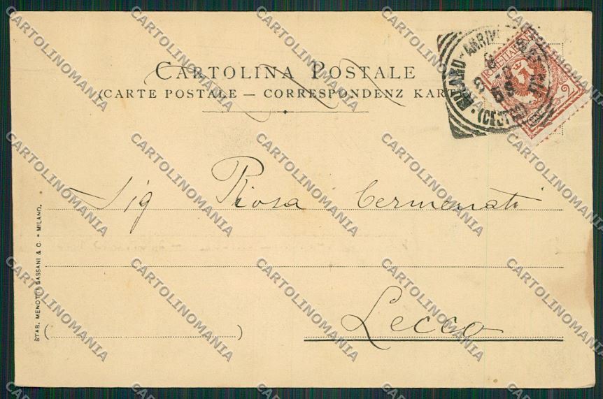 Militari Reggimentale Brigata Pisa cartolina QQ7848 – retro