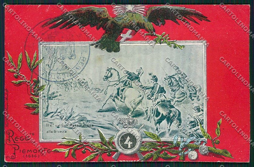 Militari Reggimentale Reggimento Piemonte cartolina QQ7853 – fronte