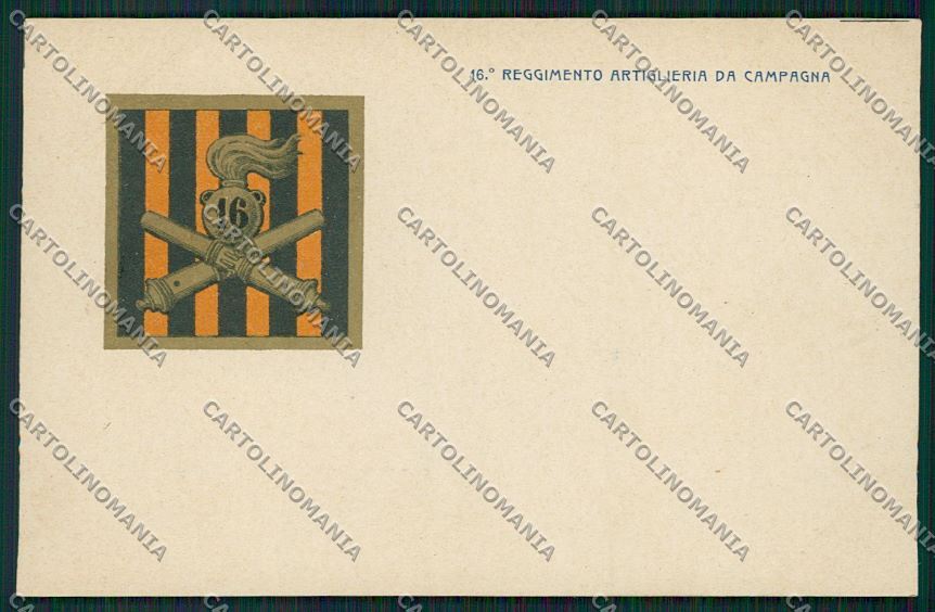 Militari Reggimentale Artiglieria cartolina QQ7859 – fronte