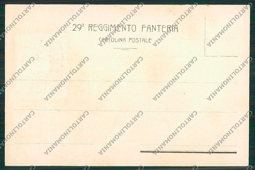 Militari Reggimentale Fanteria cartolina QQ7860 – retro
