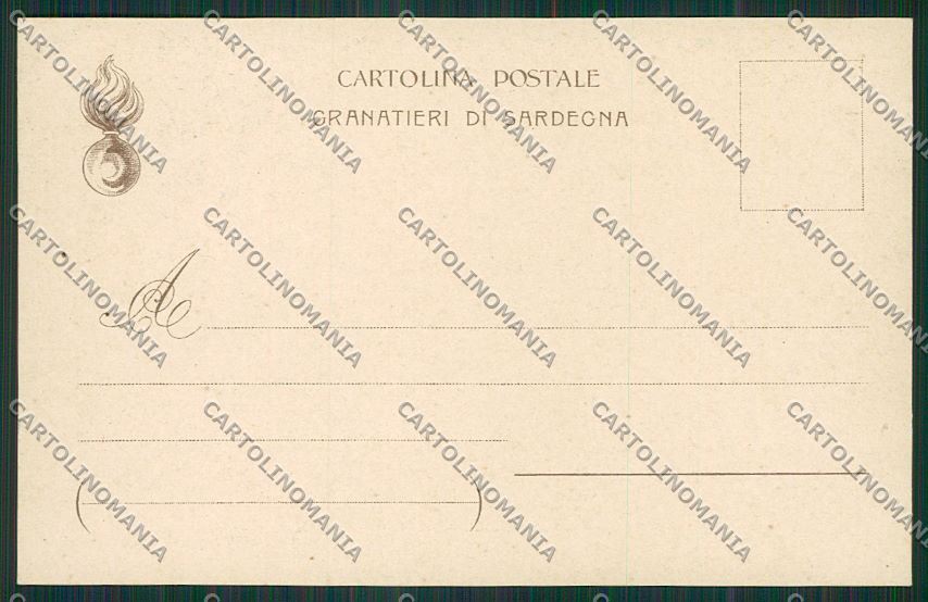 Militari Reggimentale Granatieri Sardegna Battaglia Assietta cartolina QQ7865 – retro