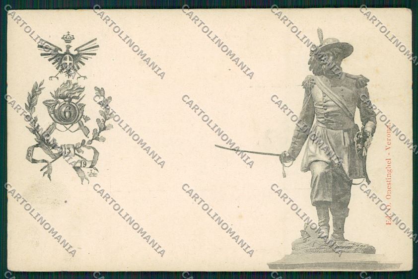 Militari Reggimentale Verona cartolina QQ7867 – fronte