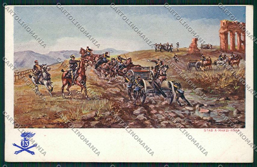 Militari Reggimentale Campagna Romana cartolina QQ7869 – fronte