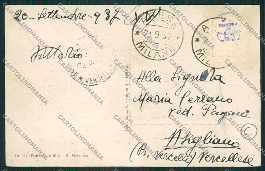 Milano Arese cartolina QQ7893 – retro
