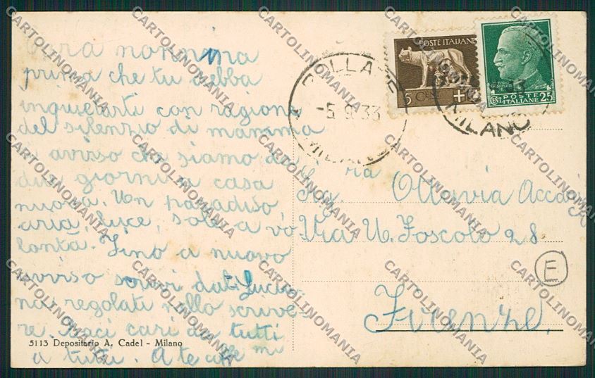 Milano Bollate cartolina QQ7918 – retro