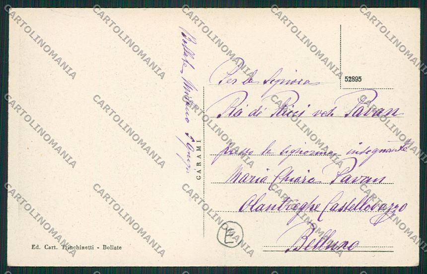 Milano Bollate cartolina QQ7925 – retro