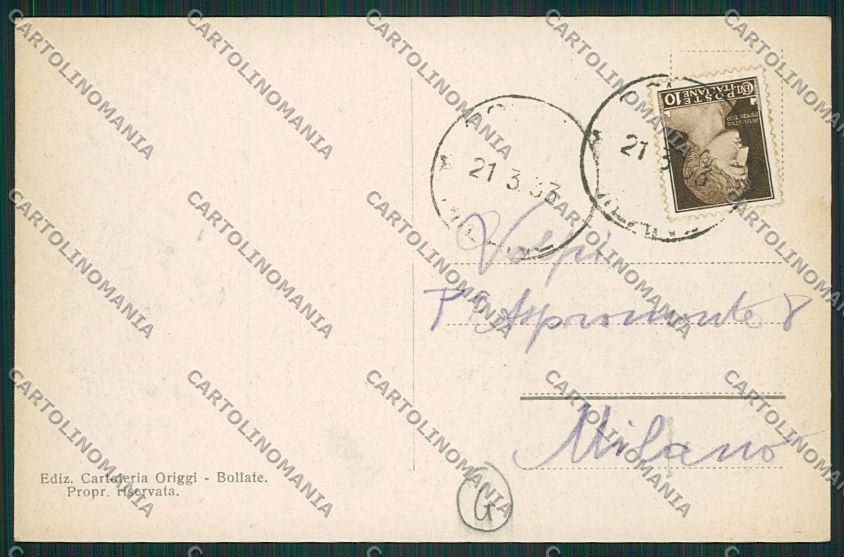 Milano Bollate cartolina QQ7934 – retro