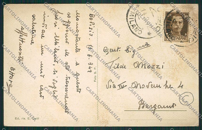 Milano Bovisio Masciago cartolina QQ7939 – retro