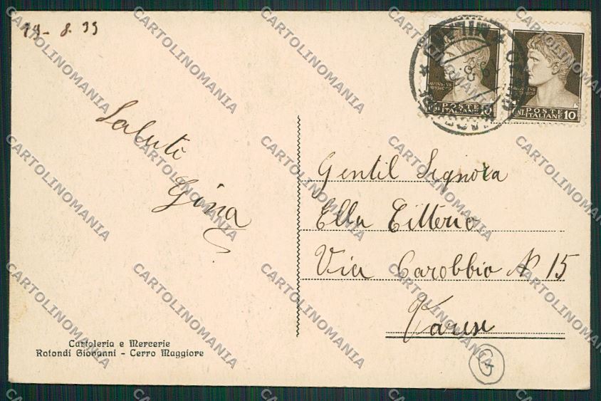 Milano Cerro Maggiore Saluti da cartolina QQ7994 – retro