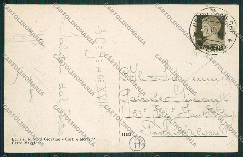 Milano Cerro Maggiore cartolina QQ7997 – retro