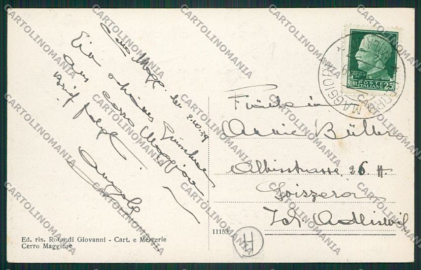 Milano Cerro Maggiore cartolina QQ7998 – retro