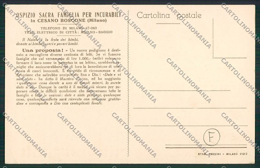 Milano Cesano Boscone cartolina QQ8027 – retro