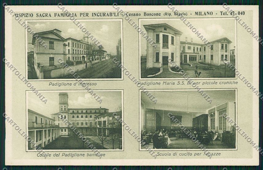 Milano Cesano Boscone cartolina QQ8028 – fronte
