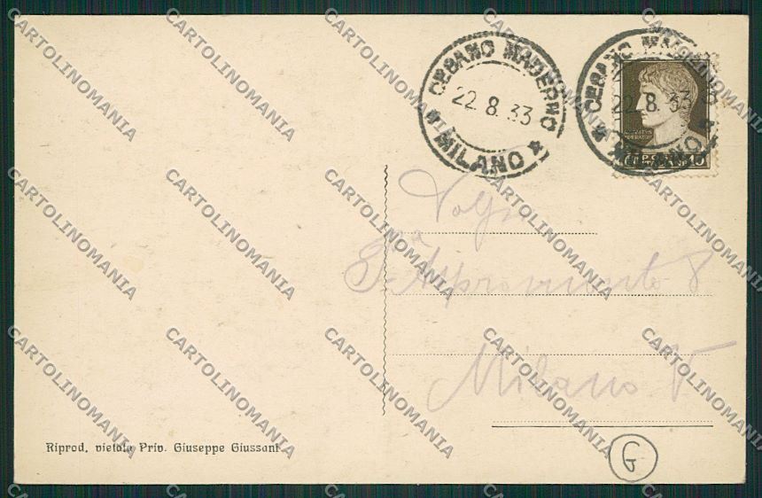 Milano Cesano Maderno cartolina QQ8043 – retro
