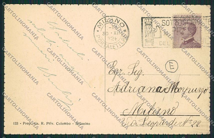 Milano Cusano Milanino cartolina QQ8072 – retro