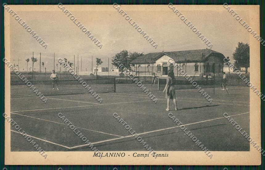 Milano Cusano Milanino Tennis cartolina QQ8096 – fronte