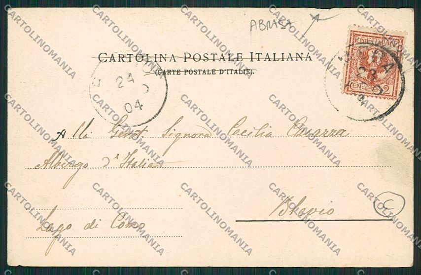 Milano Meda ABRASA cartolina QQ8123 – retro