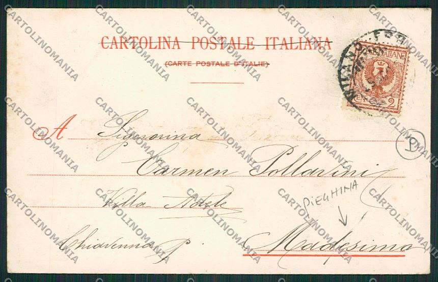 Milano Meda PIEGHINA cartolina QQ8130 – retro