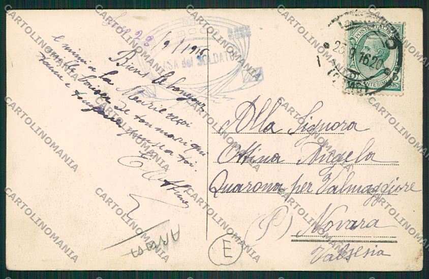 Milano Meda ABRASA cartolina QQ8139 – retro