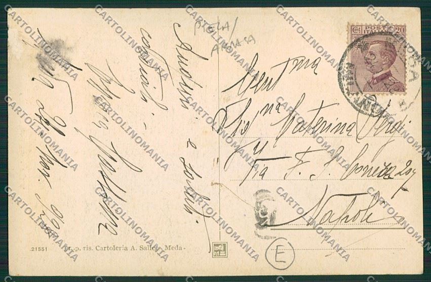Milano Meda PIEGA ABRASA cartolina QQ8144 – retro