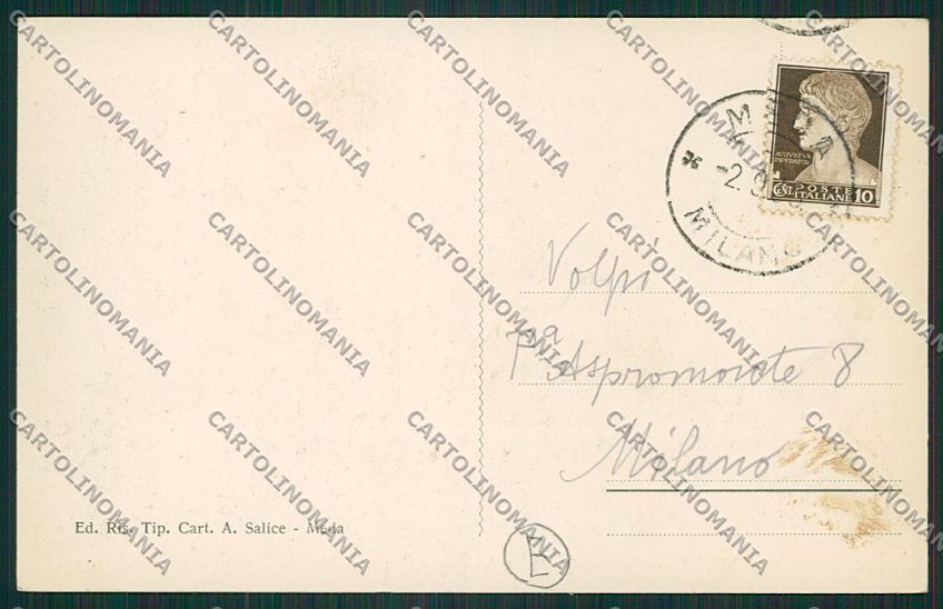 Milano Meda cartolina QQ8145 – retro