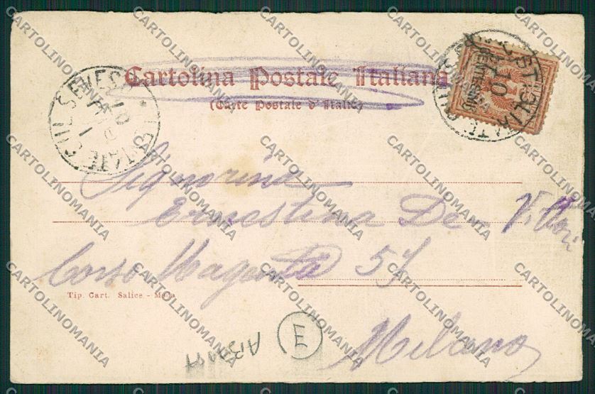 Milano Meda ABRASA PIEGATA cartolina QQ8146 – retro