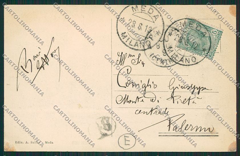 Milano Meda cartolina QQ8148 – retro