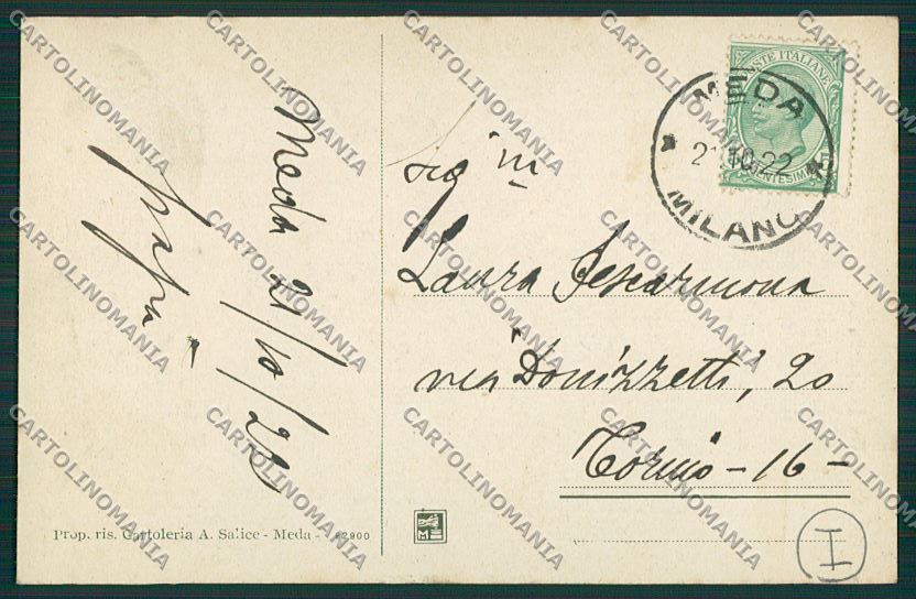 Milano Meda cartolina QQ8156 – retro