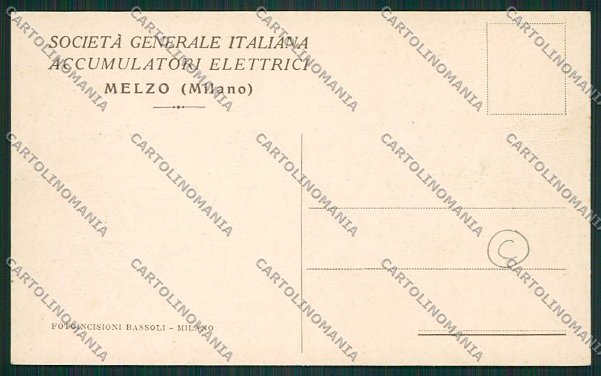 Milano Melzo cartolina QQ8157 – retro