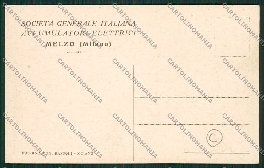 Milano Melzo cartolina QQ8159 – retro