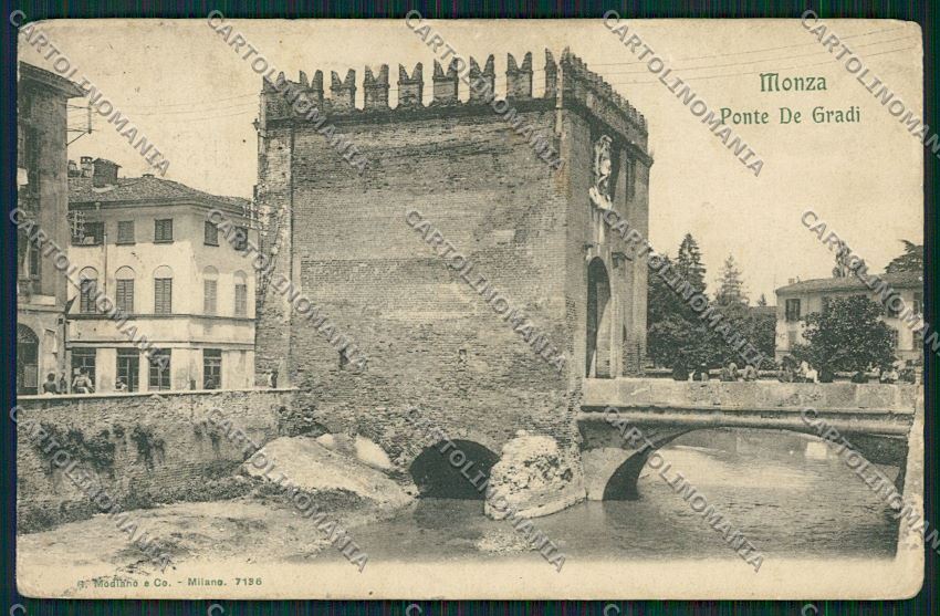 Milano Monza ABRASA cartolina QQ8174 – fronte