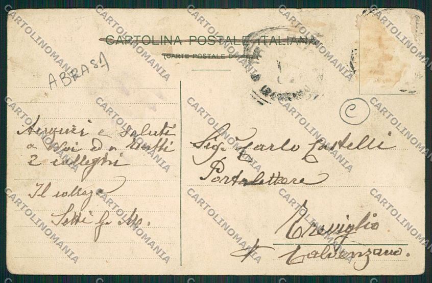 Milano Monza ABRASA cartolina QQ8174 – retro