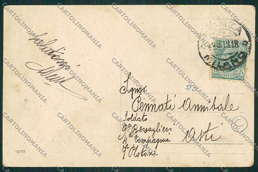 Milano Monza cartolina QQ8191 – retro