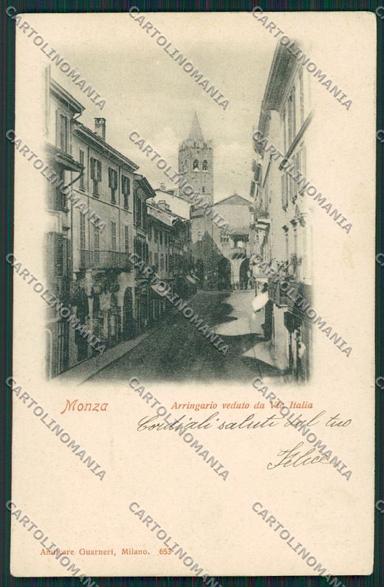 Milano Monza cartolina QQ8192 – fronte