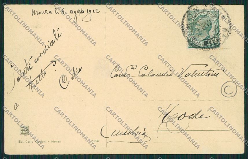 Milano Monza cartolina QQ8206 – retro